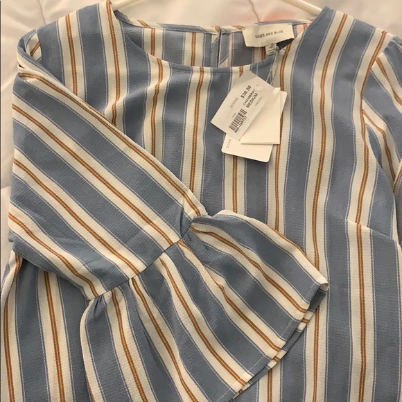 NWT Skies Are Blue Striped Blouse - Picture 5 of 6